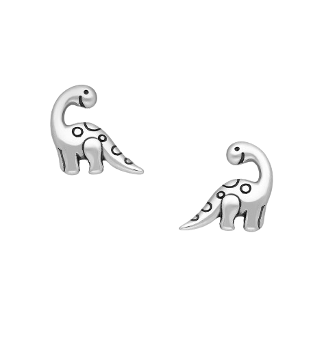 Sølv Dino Ørestikker – Fantastisk Tilbud til Børn!