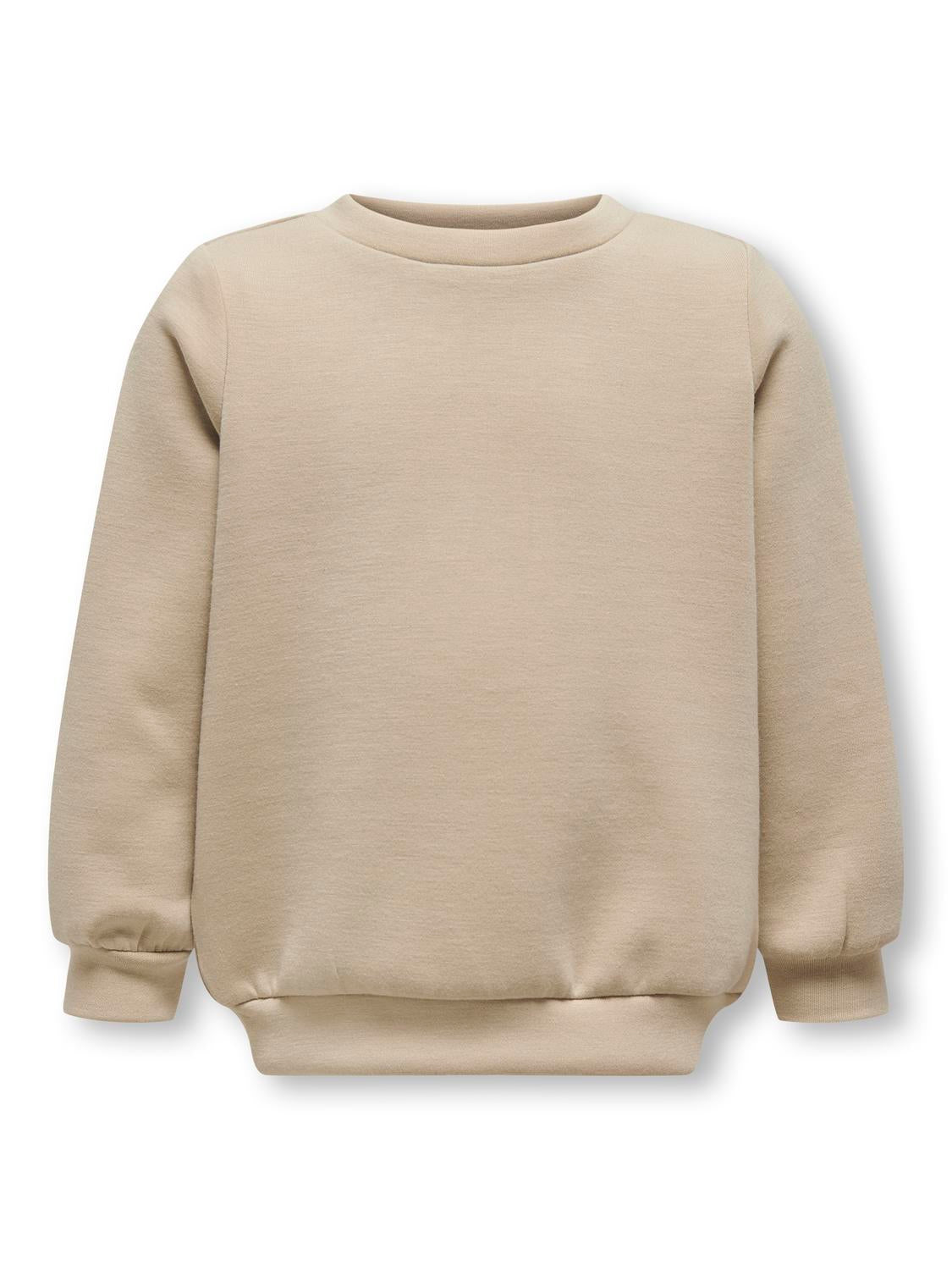 Only Mini Mayra Shine Sweatshirt - Humus med Glimmerprint