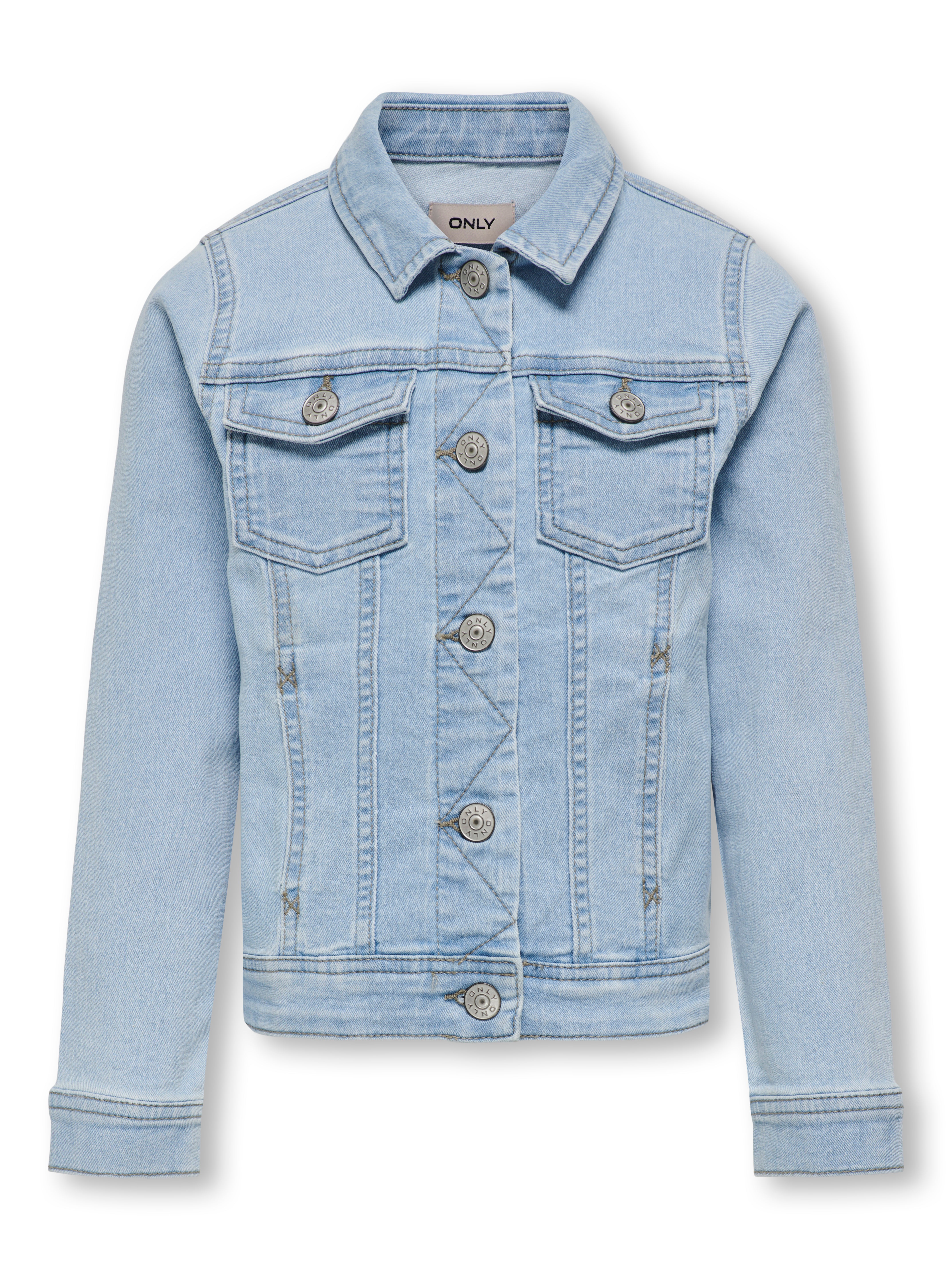 Only Mini Sara Denim Jakke - Lys Blå til Børn, Udsalg!
