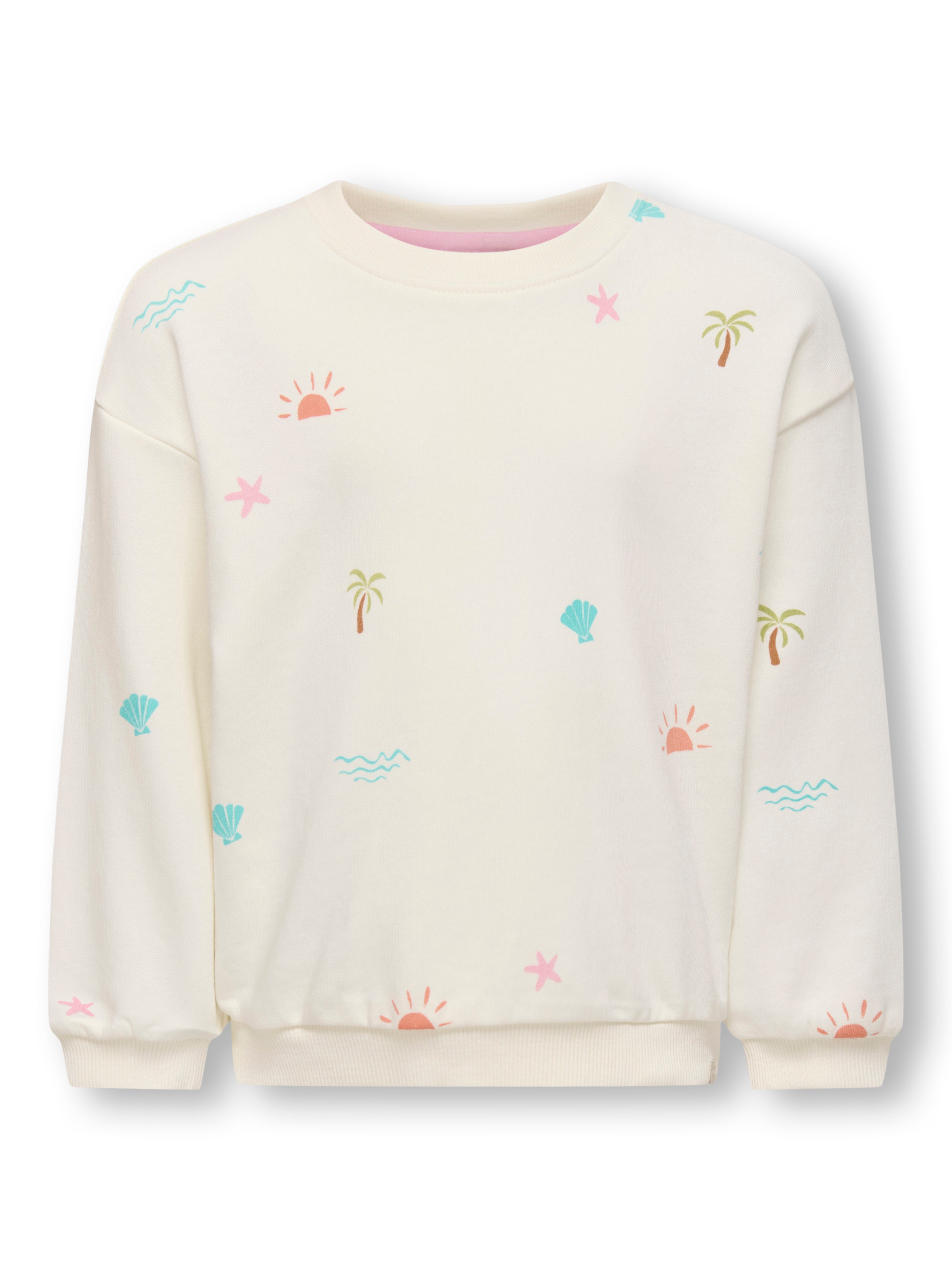 Only Mini Sommer Sweatshirt - Tofu til Solrige Dage