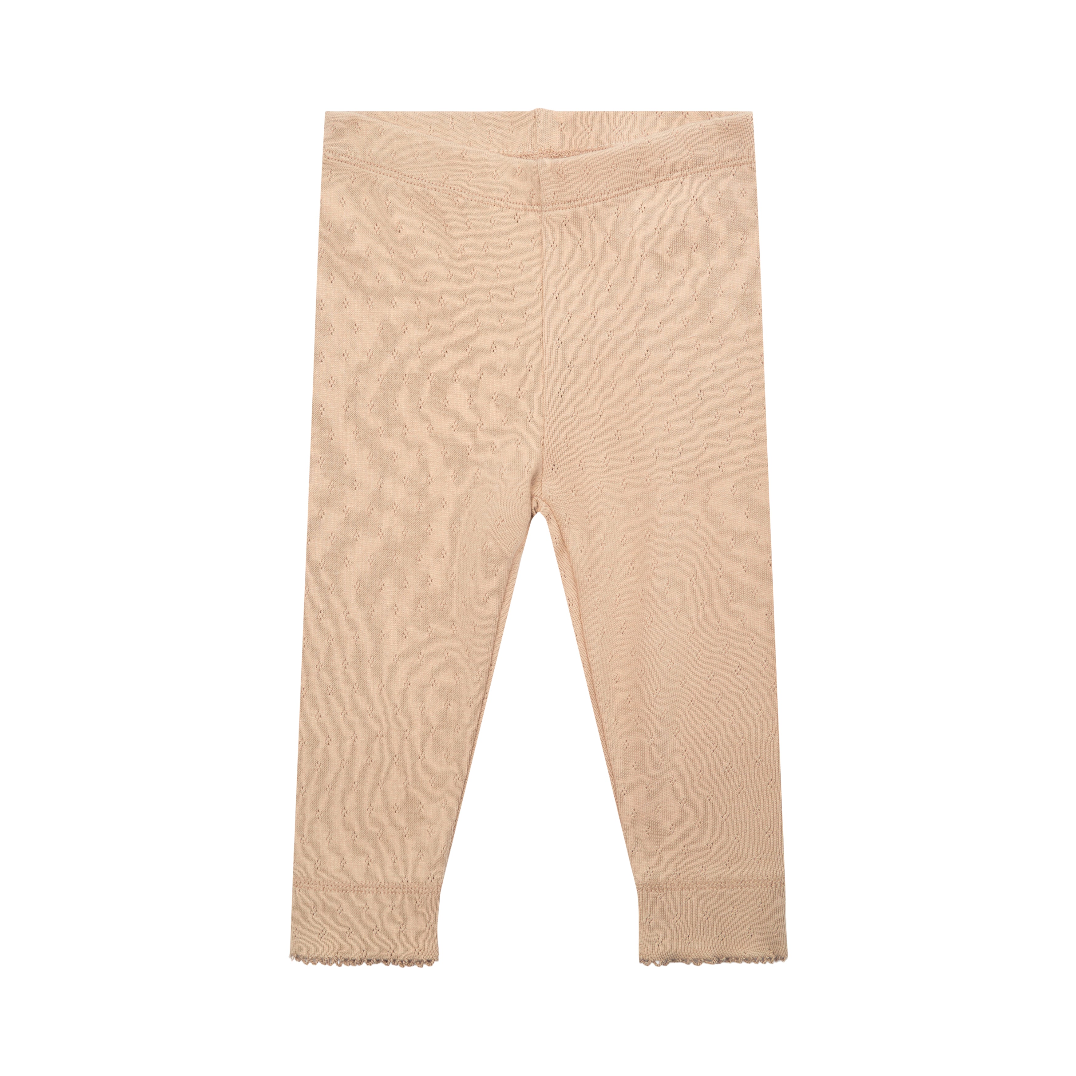 Petit By Sofie Schnoor Leggings med Hulmønster - Beige