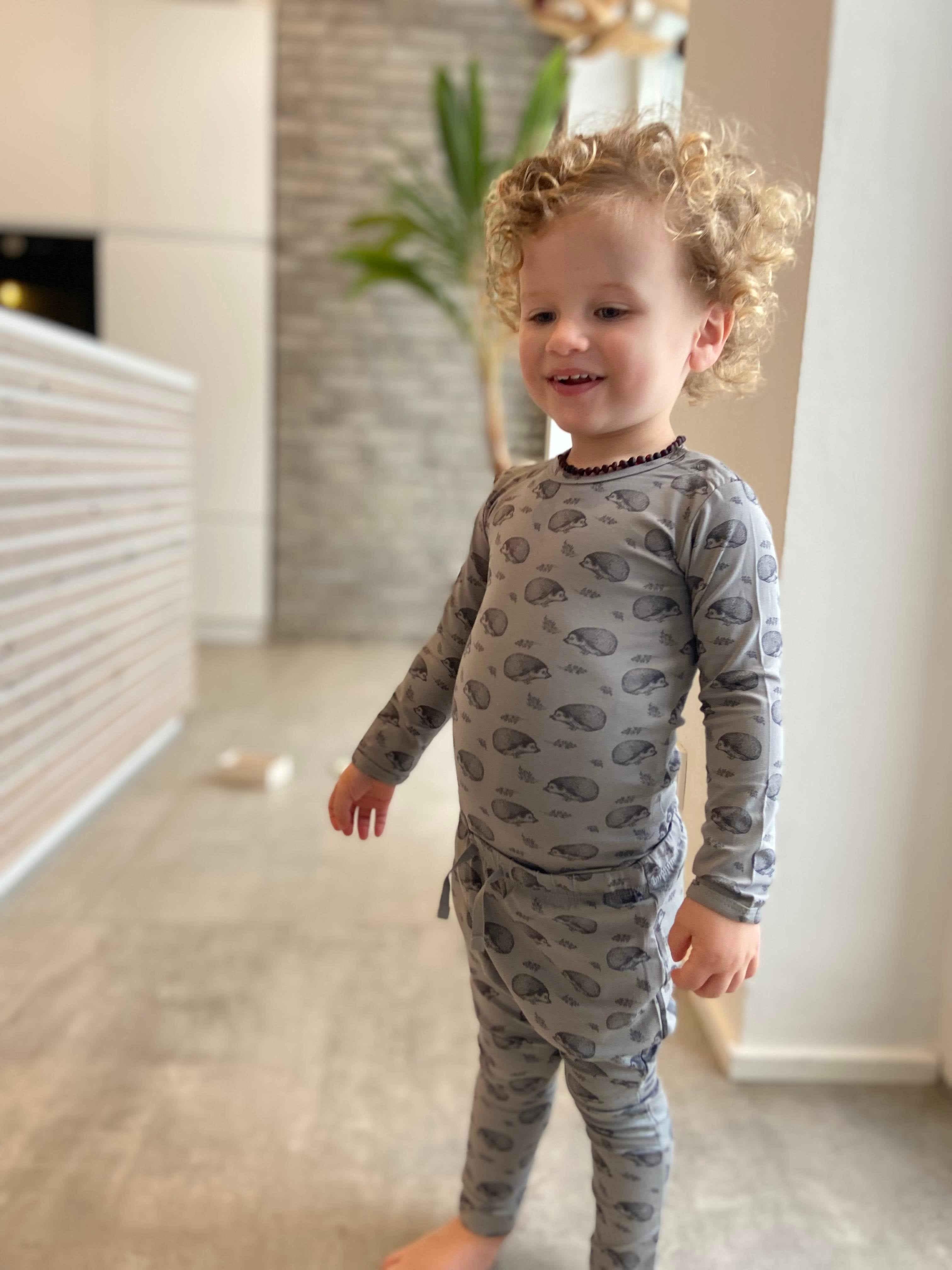 Søde Pindsvin Leggins i Dusty Blue fra Petit By Sofie Schnoor