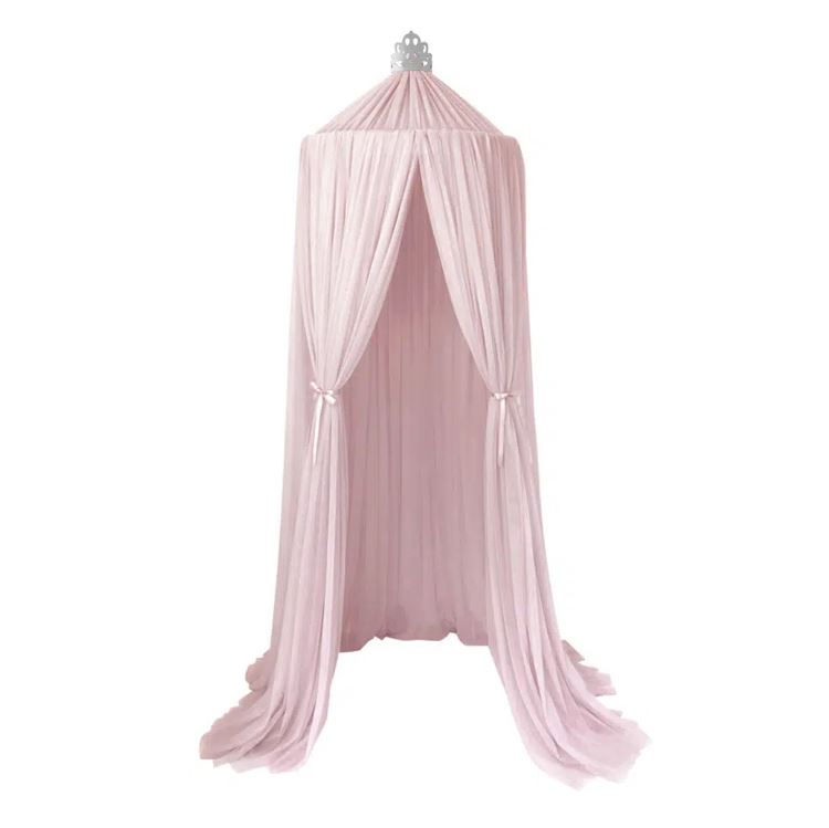 Spinkie Sengehimmel Dreamy i Pale Rose med Sølv Krone