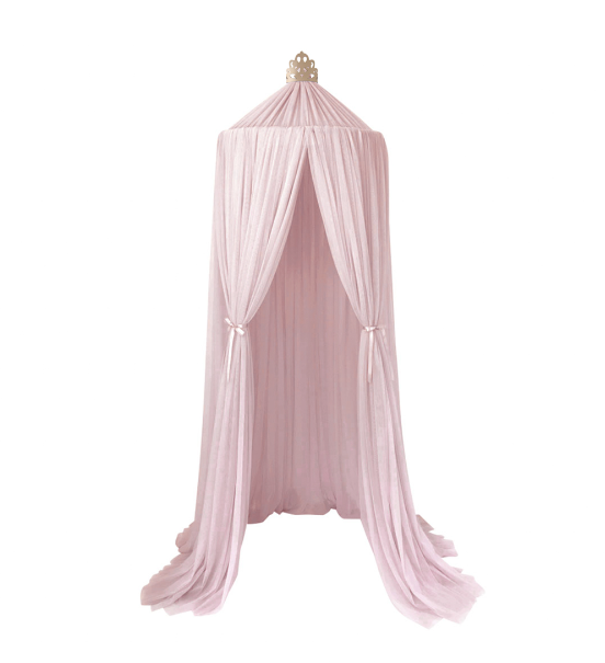 Spinkie Sengehimmel Dreamy i Pale Rose med Guldkrone