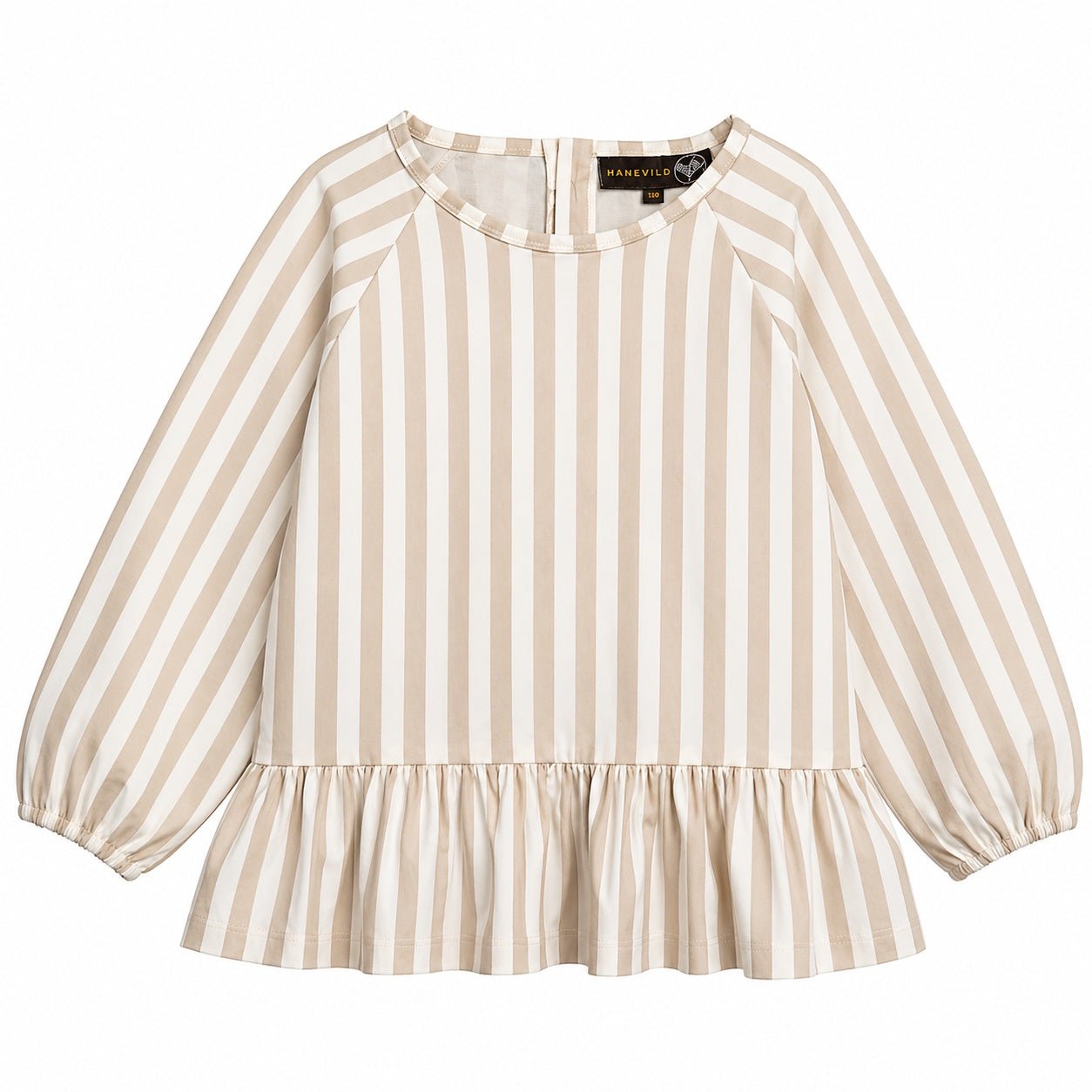 Stribet Bluse  Piger - Summer Sand -