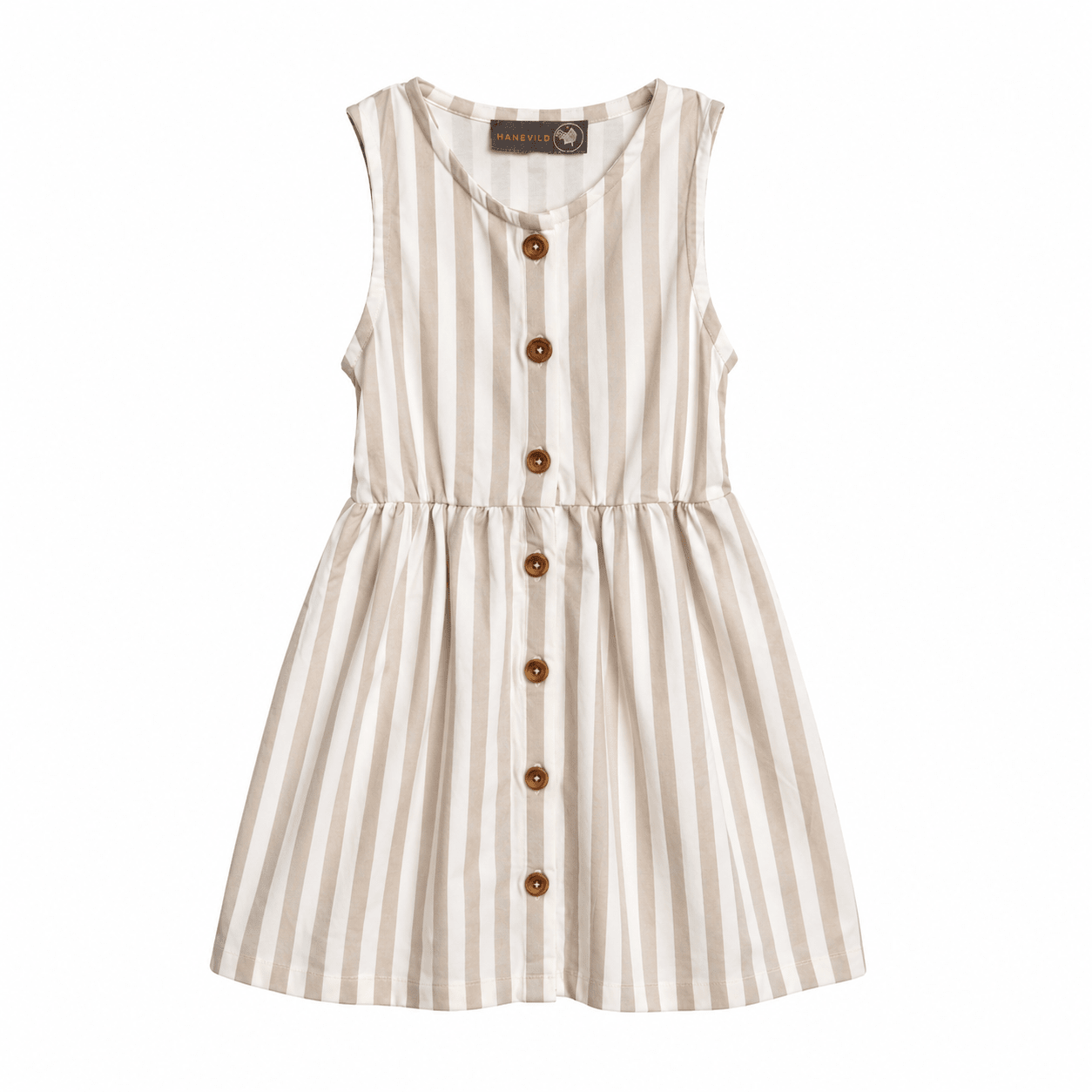 Stribet Kjole - Summer Sand -