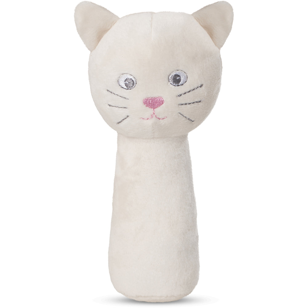 Sød katte-rangle til babyer - Udsalg hos Luxbaby.dk!