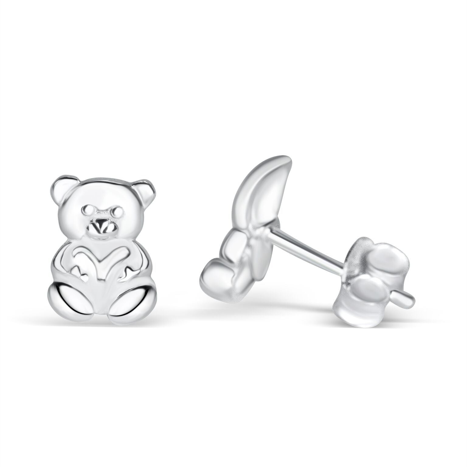 Sølv Bamse Ørestikker til Børn – Luxbaby Tilbud!