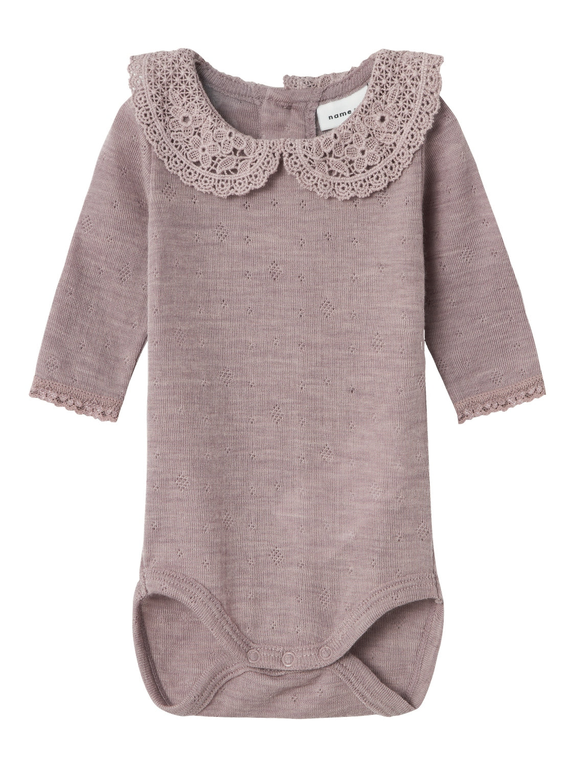 Elegant Uldbody til Børn - Lilla Due - Komfort og Stil