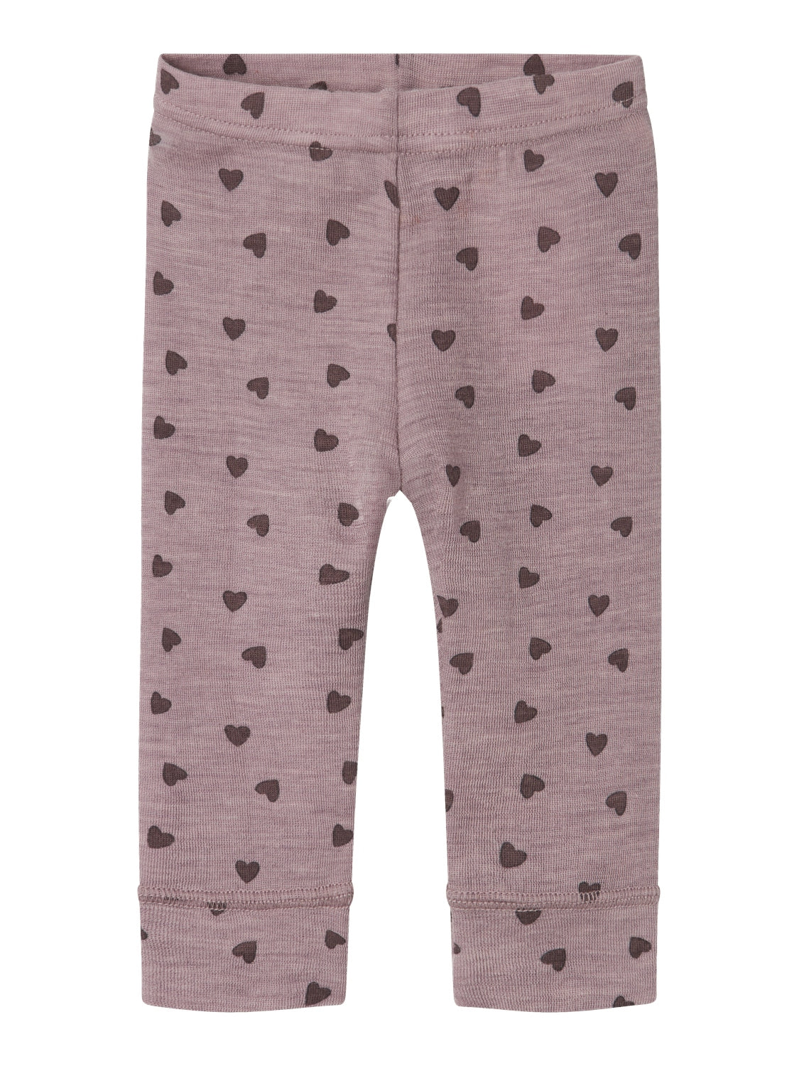 Name It Wang Uld Rib Leggings - Lilla Due - Udsalg!